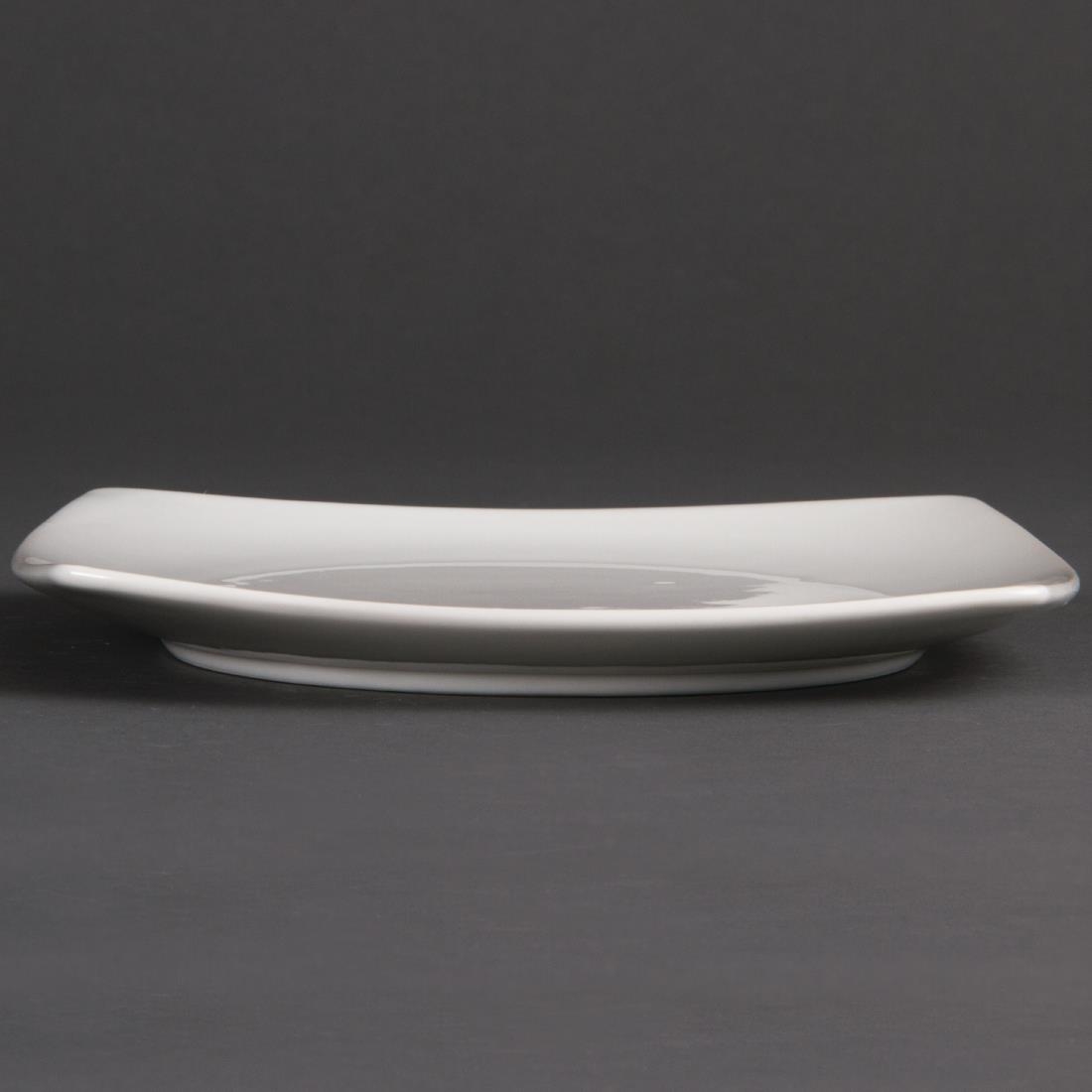 Olympia Whiteware Rounded Square Plate - 185mm (Box 12) - Image 2