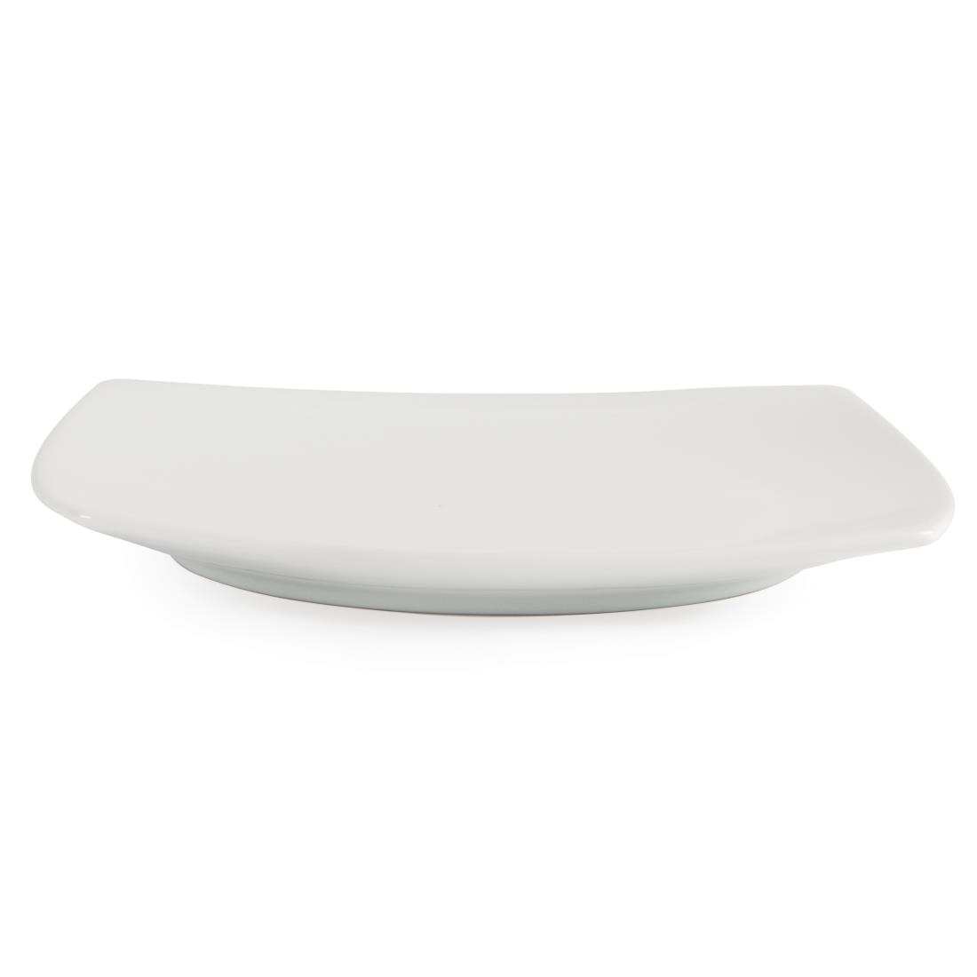 Olympia Whiteware Rounded Square Plate - 185mm (Box 12) - Image 3