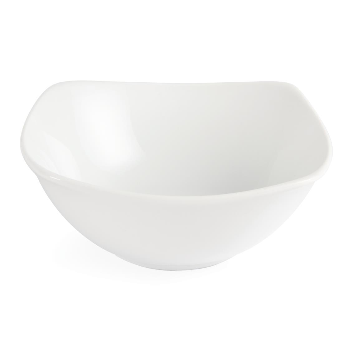Olympia Whiteware Square Rounded Bowl - 140mm (Box 12) - Image 3