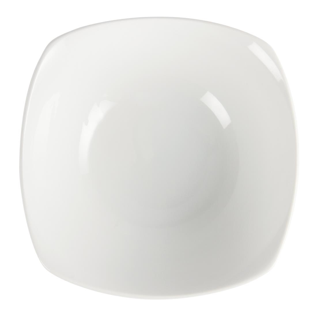 Olympia Whiteware Square Rounded Bowl - 180mm (Box 12) - Image 4