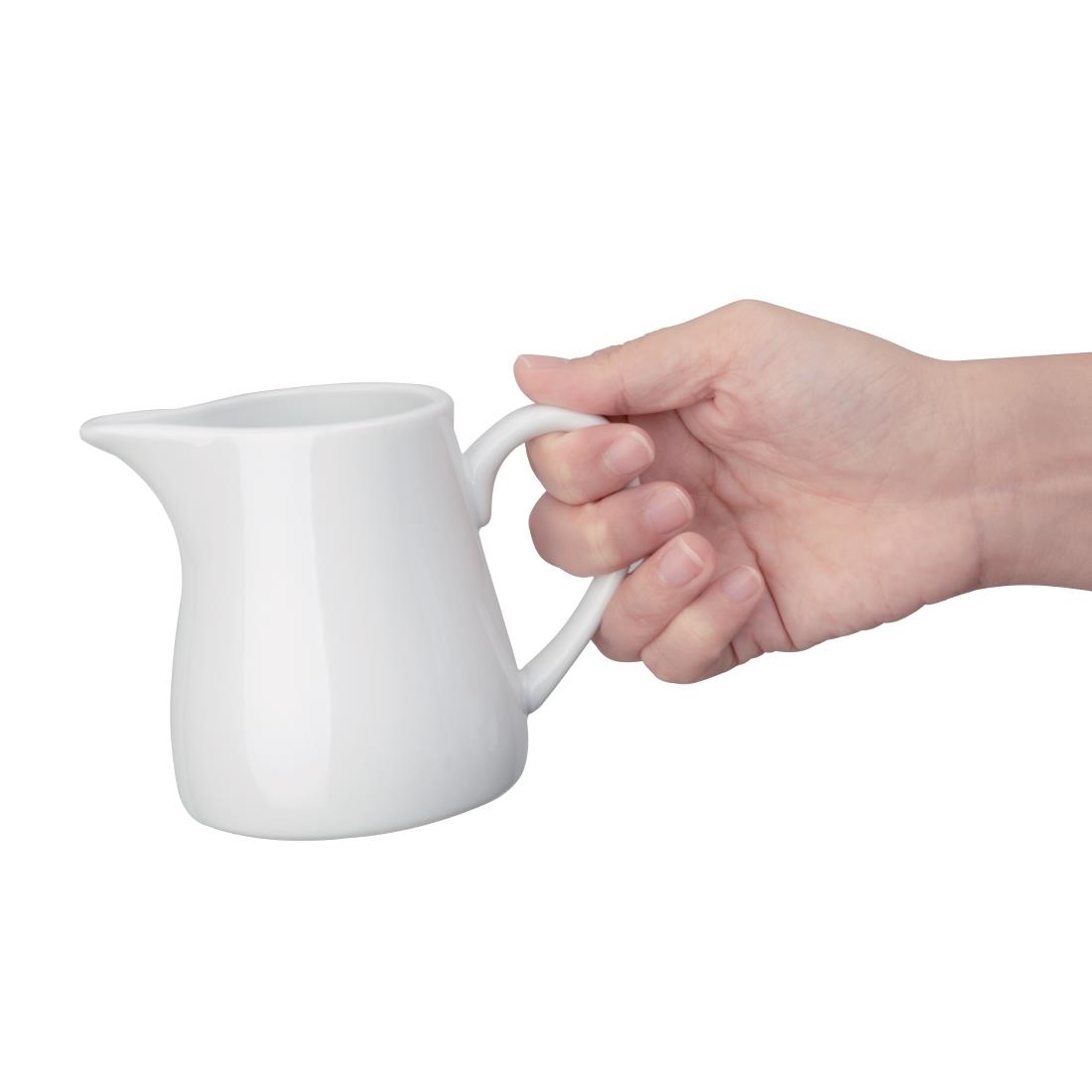 Olympia Whiteware Jug - 305ml 10.31fl oz (Box 6) - Image 3