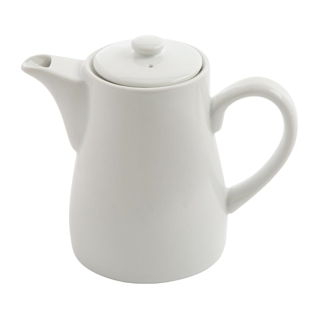 Olympia Whiteware Tea/Coffee Pot - 310ml 10.48fl oz (Box 4) - Image 3