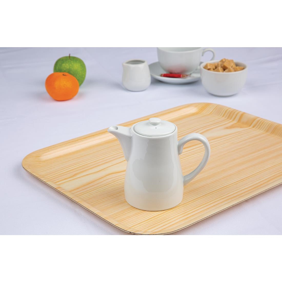 Olympia Whiteware Tea/Coffee Pot - 310ml 10.48fl oz (Box 4) - Image 6