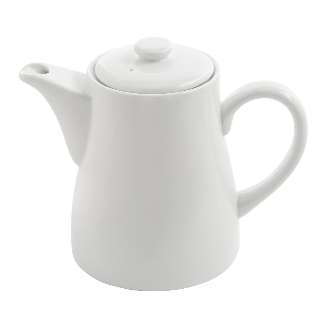 Olympia Whiteware Tea/Coffee Pot - 710ml 24fl oz (Box 4) - Image 3