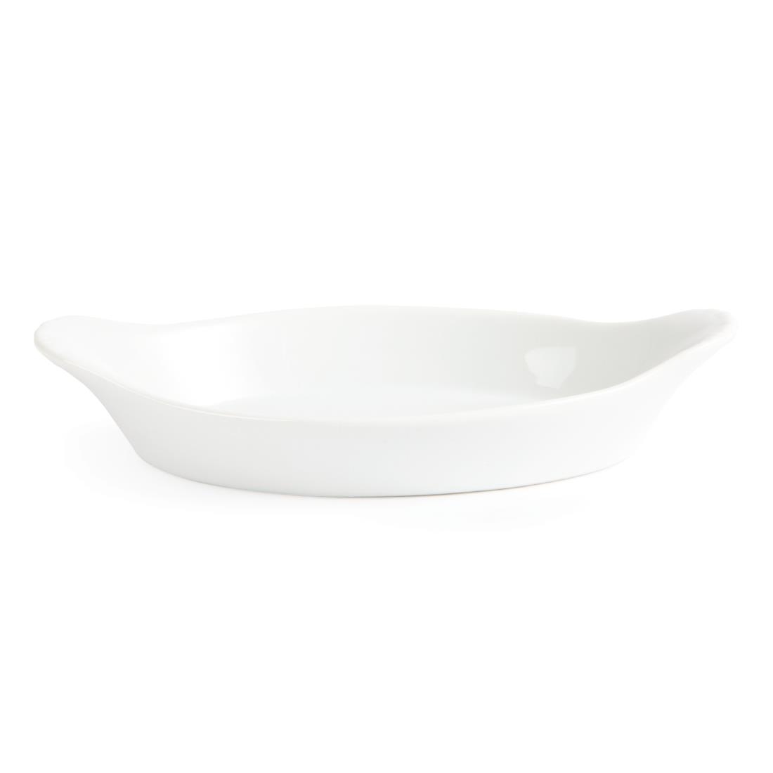 Olympia Whiteware Oval Eared Dish - 600ml 20.2fl oz (Box 6) - Image 3