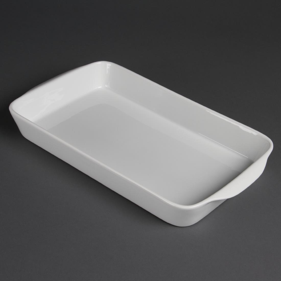 Olympia Whiteware Oblong Roaster - 50x395x219mm (Box 6) - Image 2