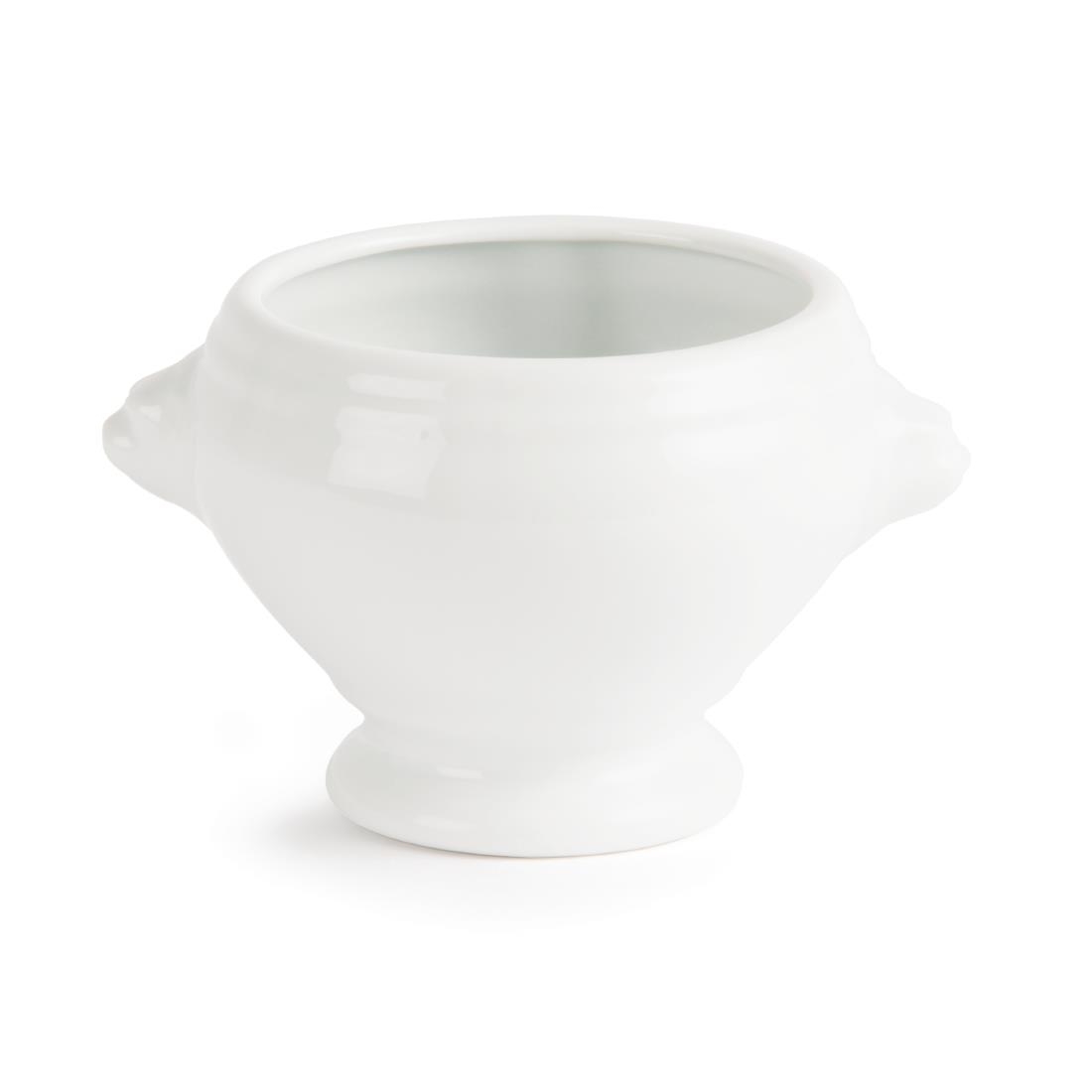 Olympia Whiteware Lion Head Soup Bowl - 105mm (Box 6) - Image 2