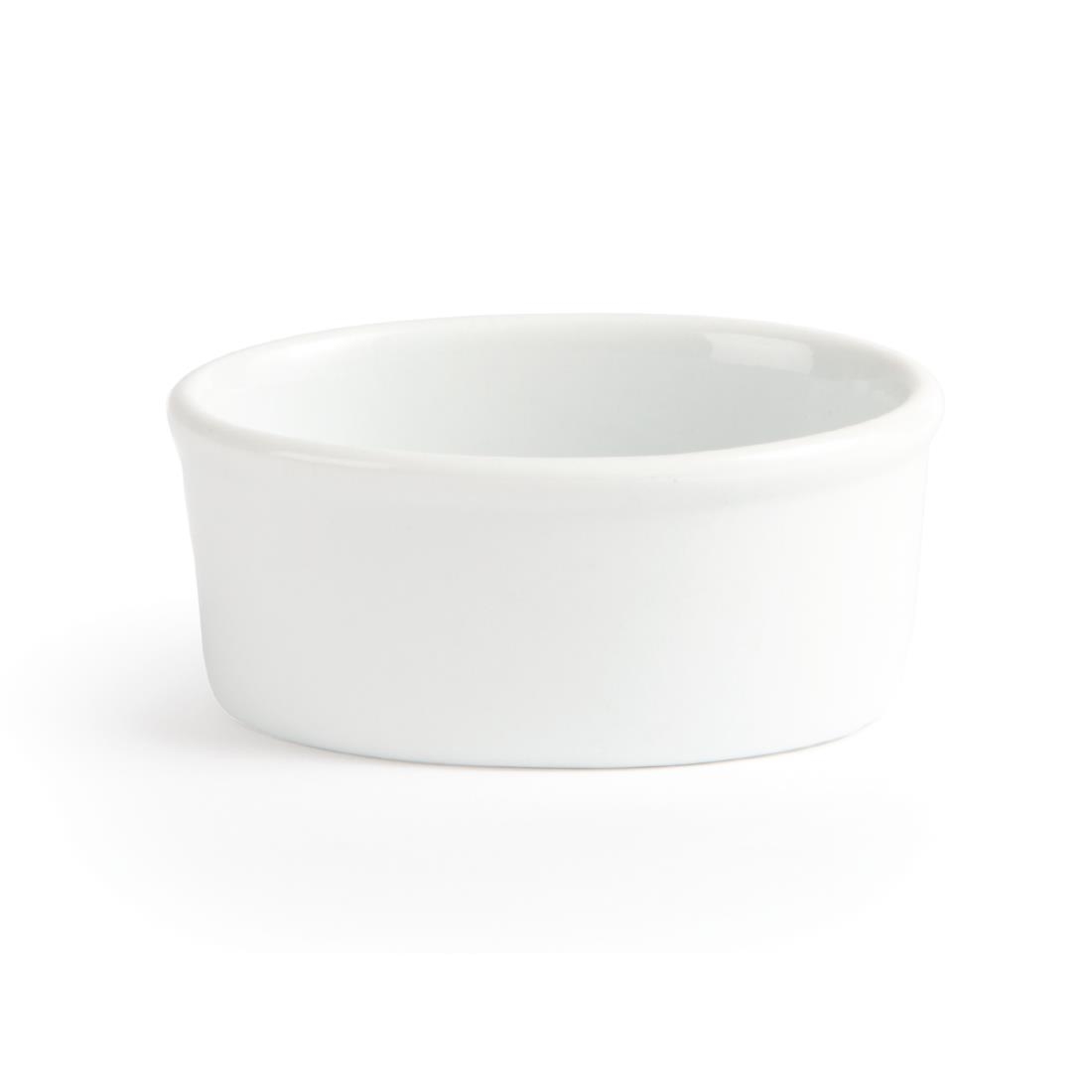 Olympia Whiteware Oval Ramekin - 100mm (Box 12) - Image 3