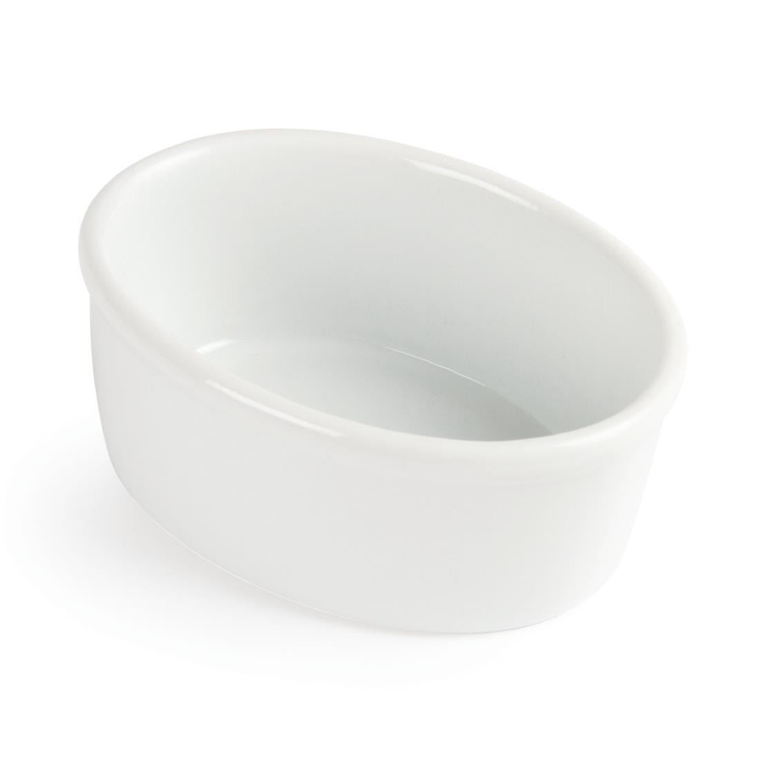 Olympia Whiteware Oval Ramekin - 100mm (Box 12) - Image 4