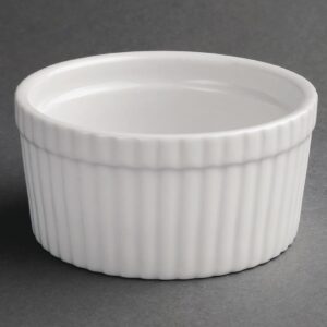 Olympia Whiteware Souffle Dish - 128mm (Box 6)