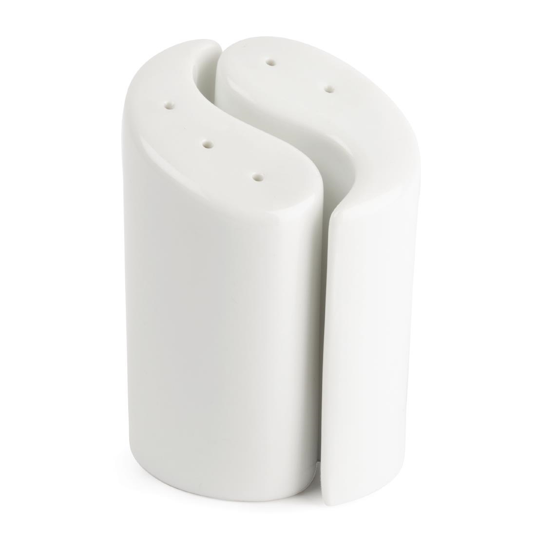 Olympia Whiteware Ying Yang Salt & Pepper - 95mm (Box 12 Sets) - Image 2