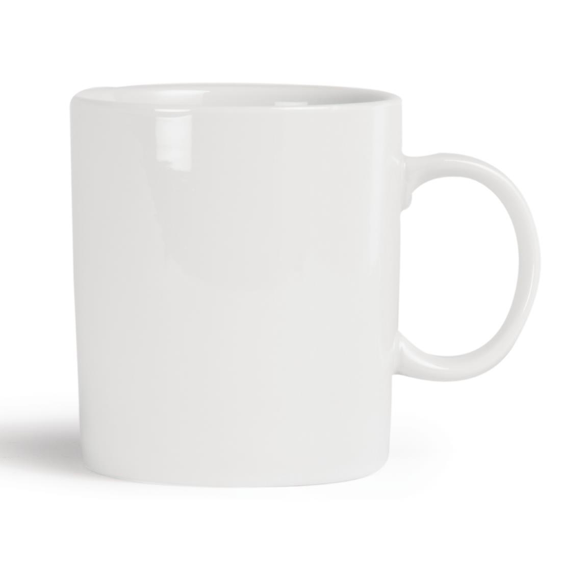 Olympia Whiteware Large Mug White - 480ml 16.2fl oz (Box 12) - Image 2