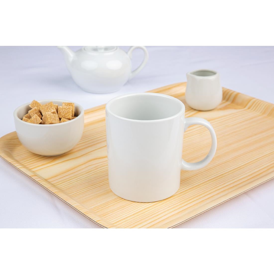 Olympia Whiteware Large Mug White - 480ml 16.2fl oz (Box 12) - Image 5
