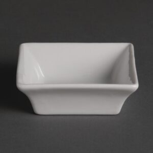 Olympia Whiteware Miniature Square White - 75x75mm (Box 12)