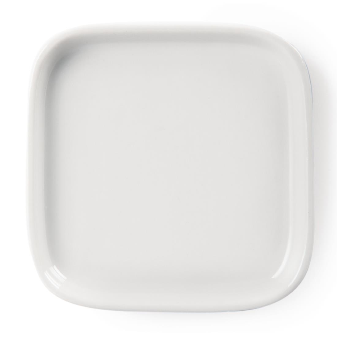 Olympia Whiteware Miniature Flat White - 93x93mm (Box 12) - Image 2