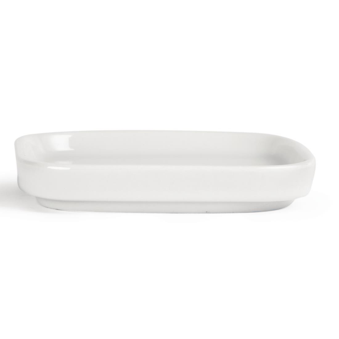 Olympia Whiteware Miniature Flat White - 93x93mm (Box 12) - Image 3