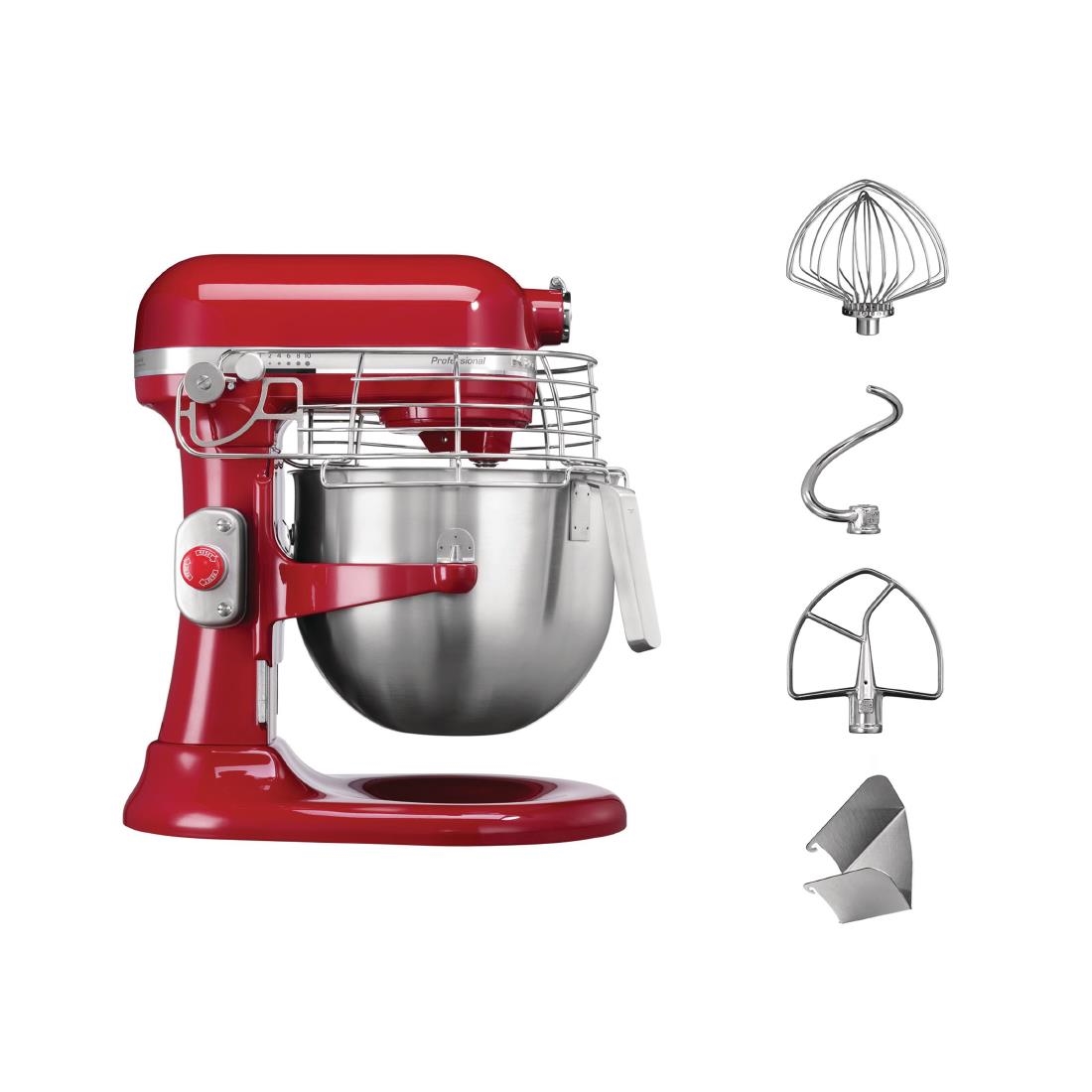 Kitchenaid Professional Duty Mixer Red - 6.9Ltr - Image 2