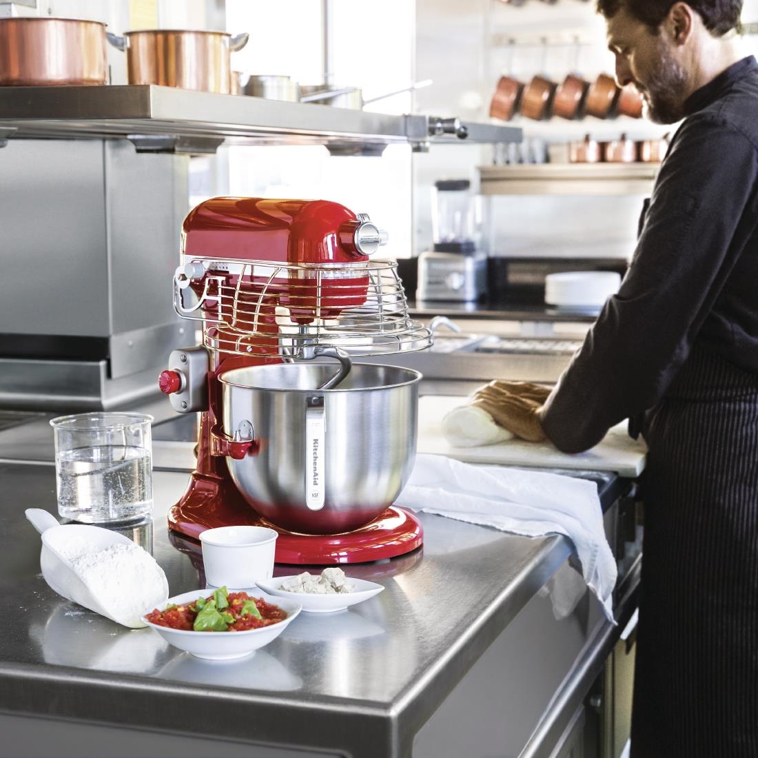 Kitchenaid Professional Duty Mixer Red - 6.9Ltr - Image 4