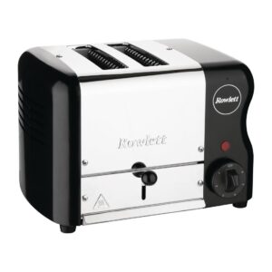 Rowlett Esprit 2 Slot Toaster Jet Black with Elements & Sandwich Cage
