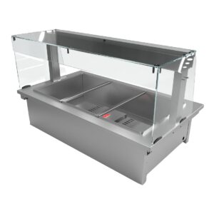 Moffat Drop-In Range Bain-Marie Dry Heat Square Glass Open Front Size 3 (Direct)