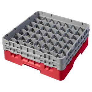 Cambro Camrack Red 49 Compartments - 120mm (B2B)