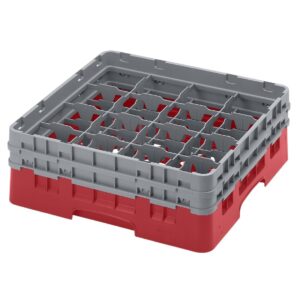 Cambro Camrack Red 16 Compartments - 133mm (B2B)