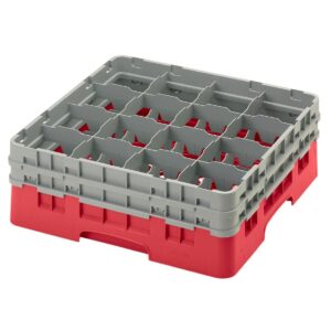 Cambro Camrack Red 16 Compartments - 156mm (B2B)