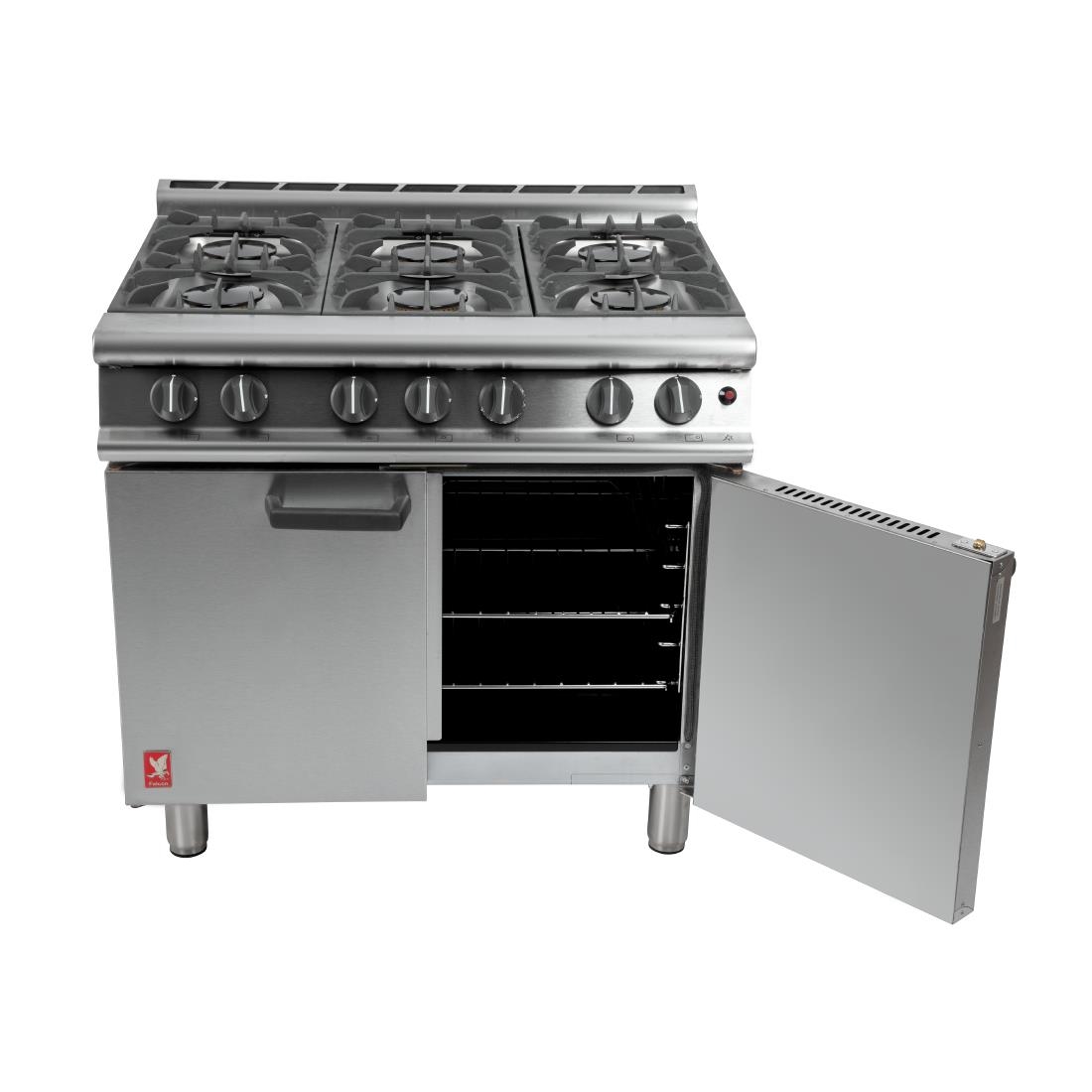 Falcon 6 Burner Dominator Plus Range Natural with Feet - Image 3