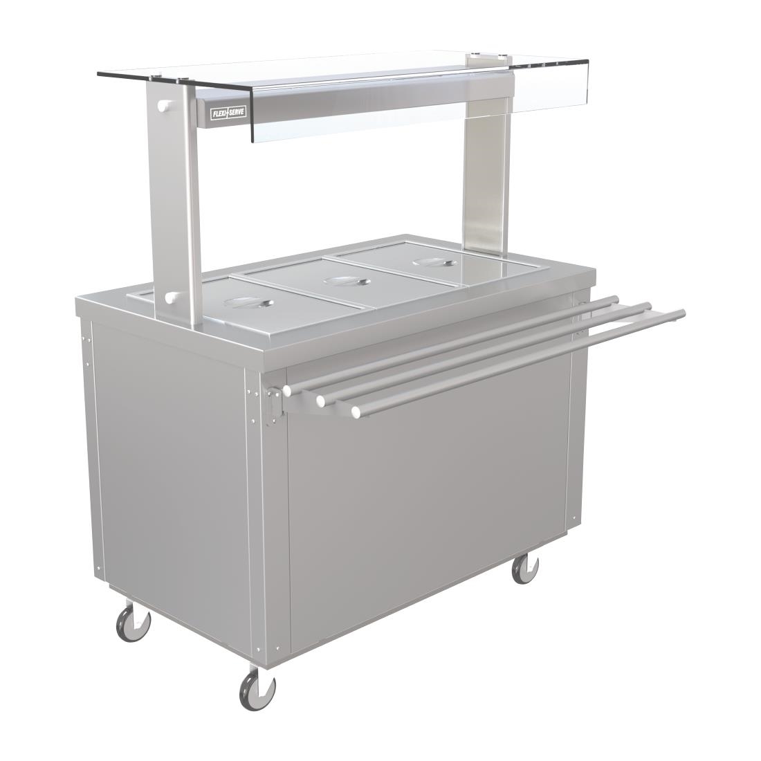 Parry Flexi-Serve Hot Cboard w/Dry BMarie Top Heated Gantry&Trayslide3GN(Direct)
