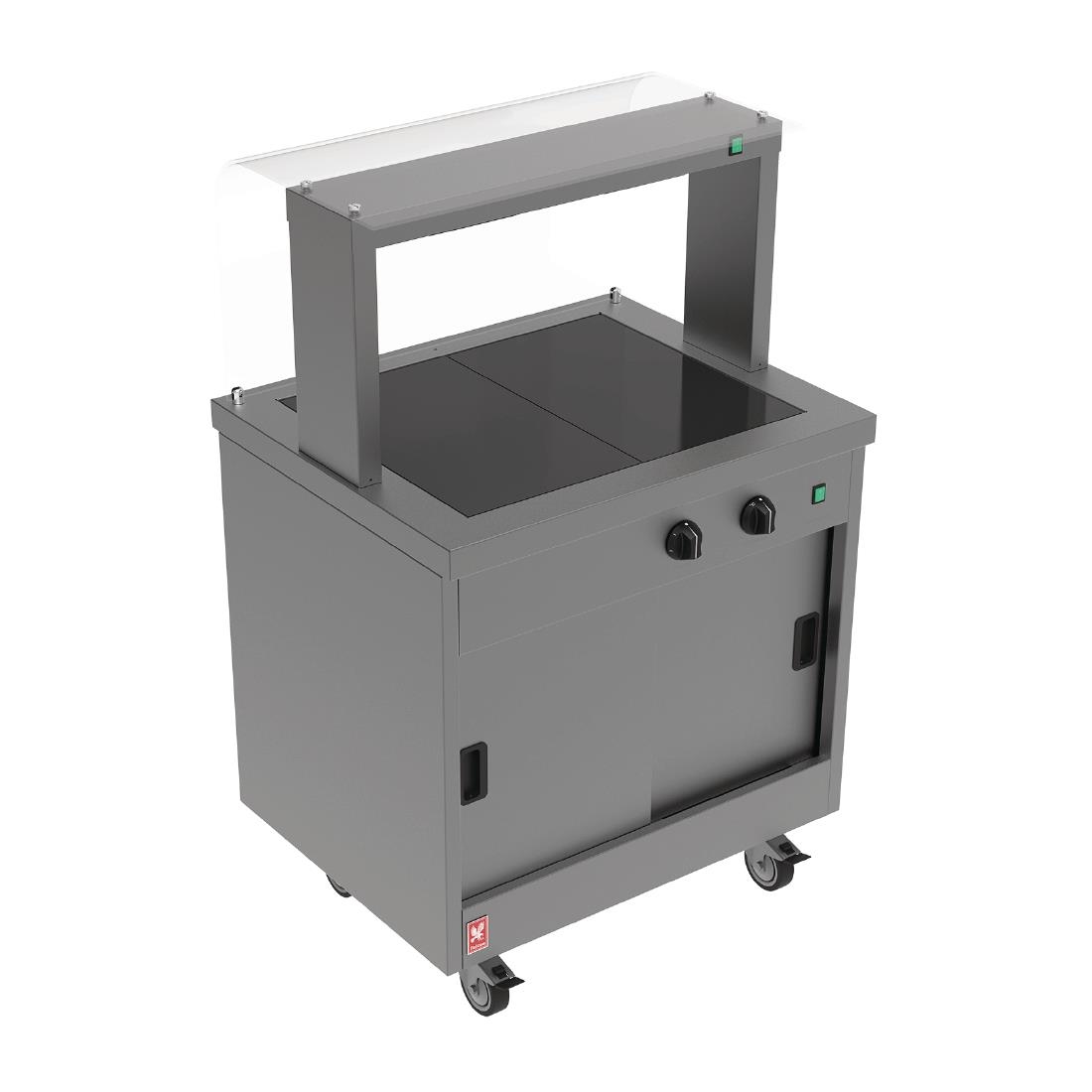Falcon Two Hot top Hotcupboard Servery Counter with Gantry (Direct)