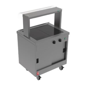 Falcon Two top Hotcupboard Servery Counter Gantry Half Sneeze Guard (Direct)