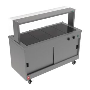 Falcon Three Hot top Hotcupboard Servery Counter with Gantry (Direct)