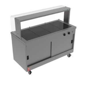 Falcon Four top Hotcupboard Servery Counter Gantry Side Glass Panels (Direct)