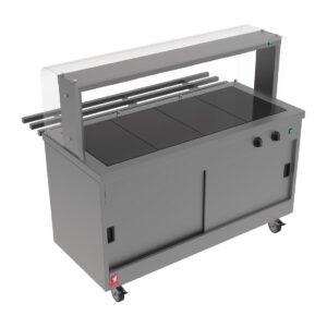 Falcon Four top Hotcupboard Servery Gantry Trayslide Side Glass Panels (Direct)