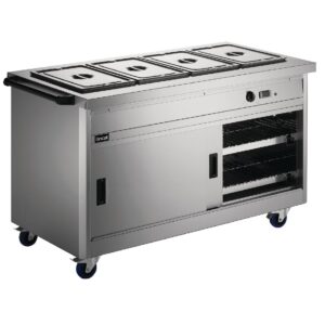 Lincat Panther Mobile Hot Cupboard with Bain Marie Top PassThrough Model(Direct)