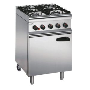 Lincat Silverlink 600 Gas Oven LPG 4 Burner Castors at Rear (Direct)