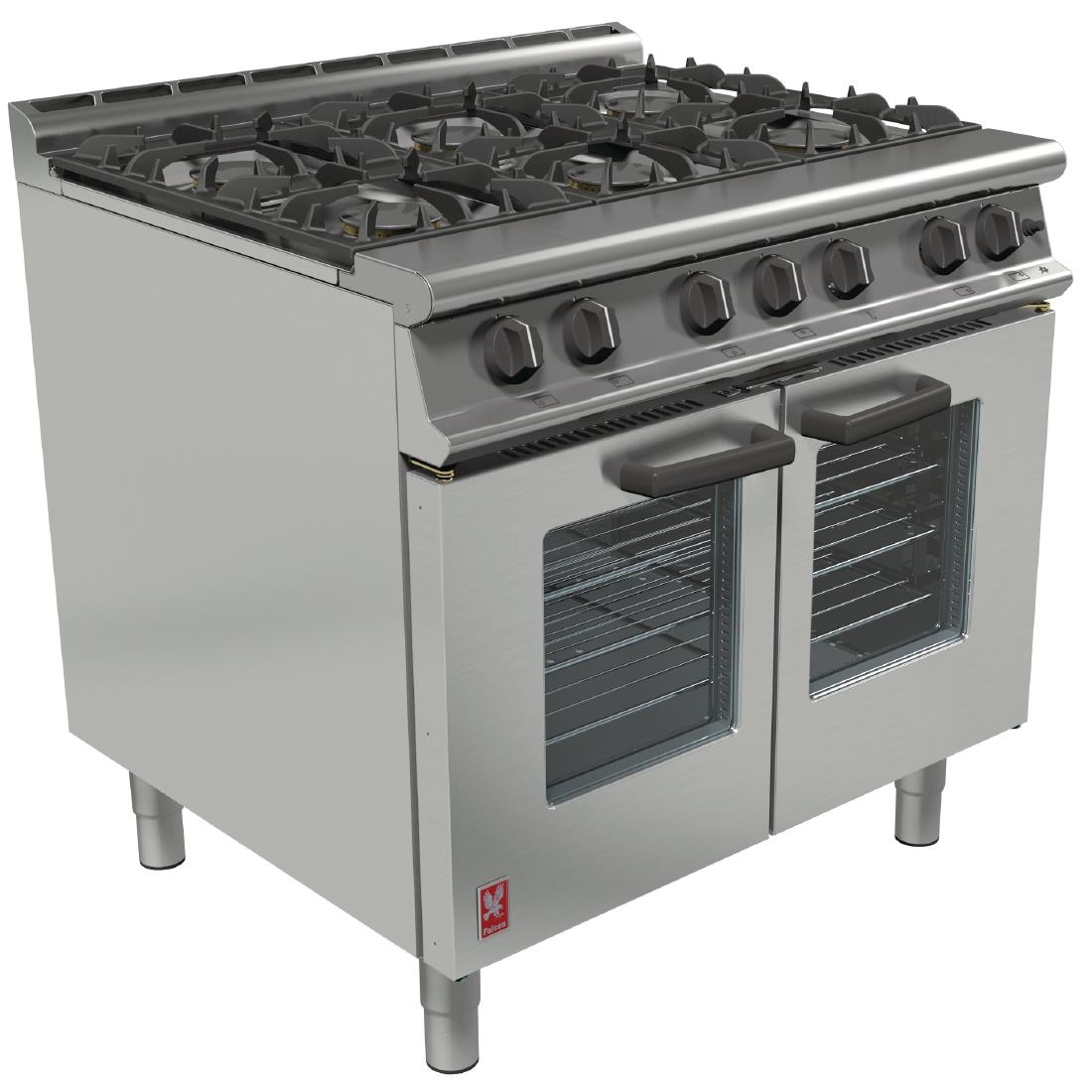 Falcon Dominator Plus6 Burner Range with Gas Fan-Assisted Oven LPG (Direct)