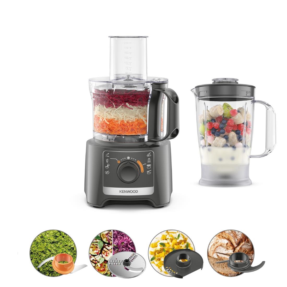 Kenwood Multi Pro Compact Food Processor 2FDP31.170GY - Image 2