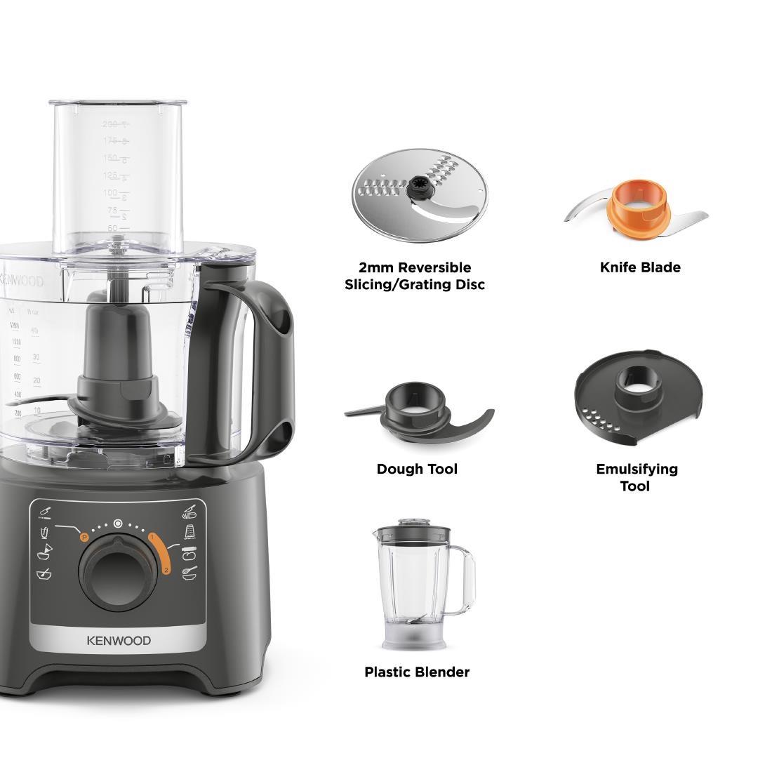 Kenwood Multi Pro Compact Food Processor 2FDP31.170GY - Image 4
