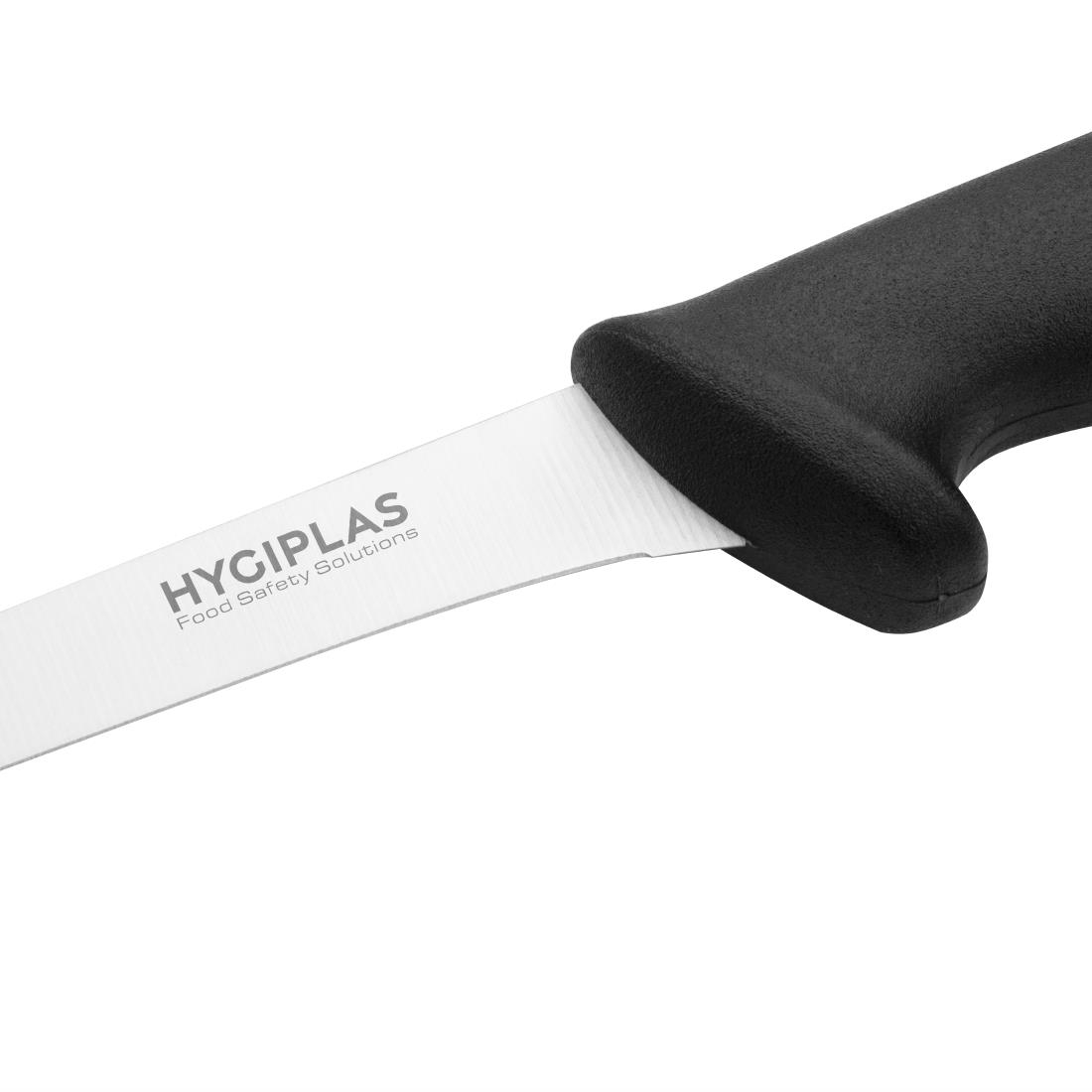 "Hygiplas Boning Knife Stiff Blade Black - 5""" - Image 3