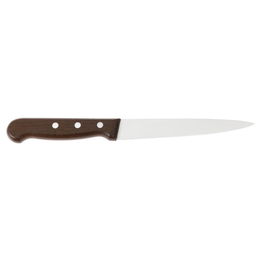 Victorinox Wood Handle Filleting Knife Flexible Blade - 16cm - Image 2