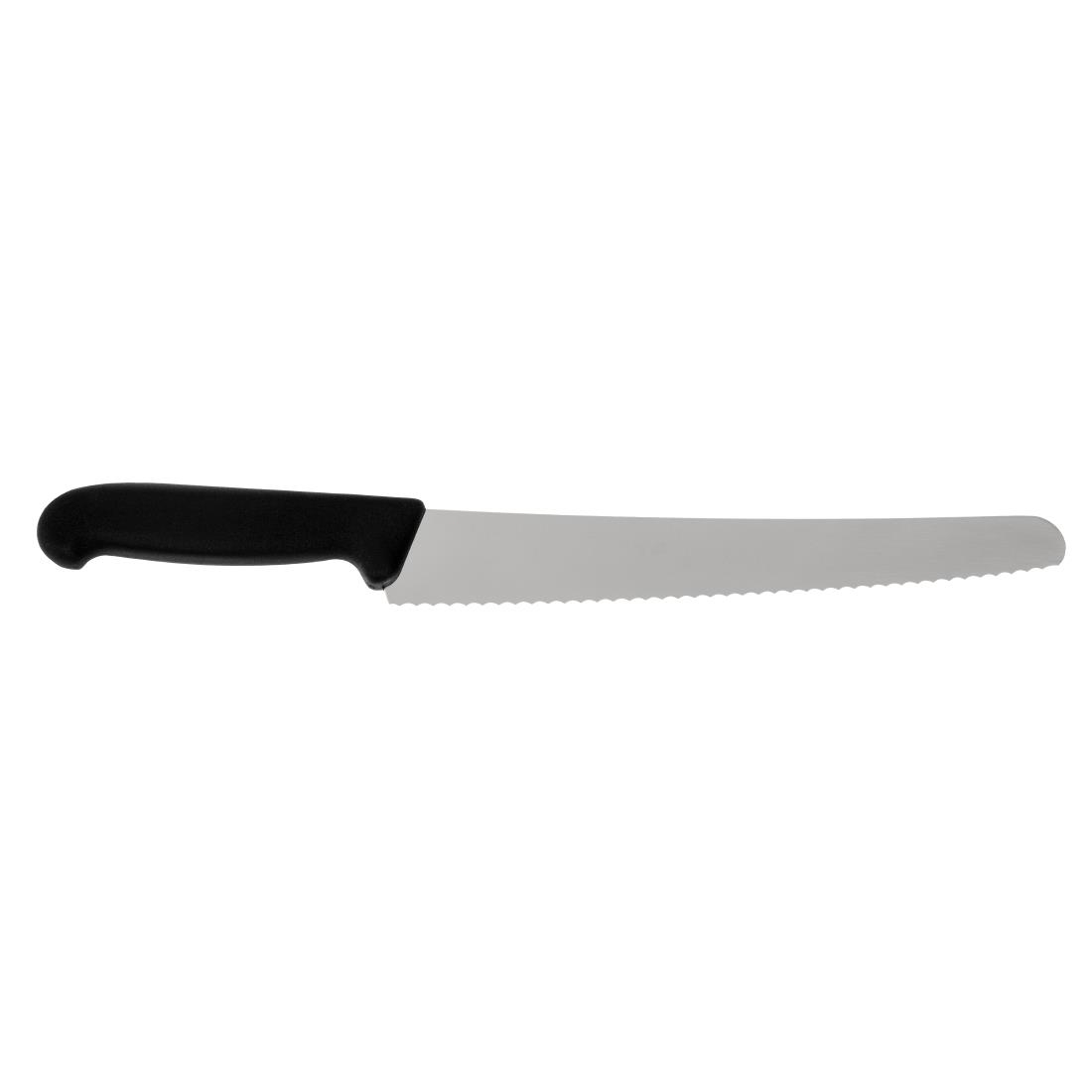 Victorinox Fibrox Black Handle Pastry Knife Wavy Edge - 26cm - Image 2