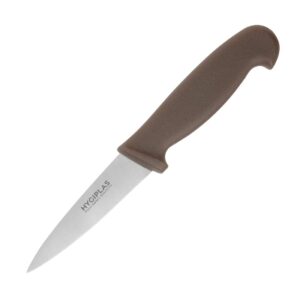 "Hygiplas Paring Knife Brown - 3 1/2"""