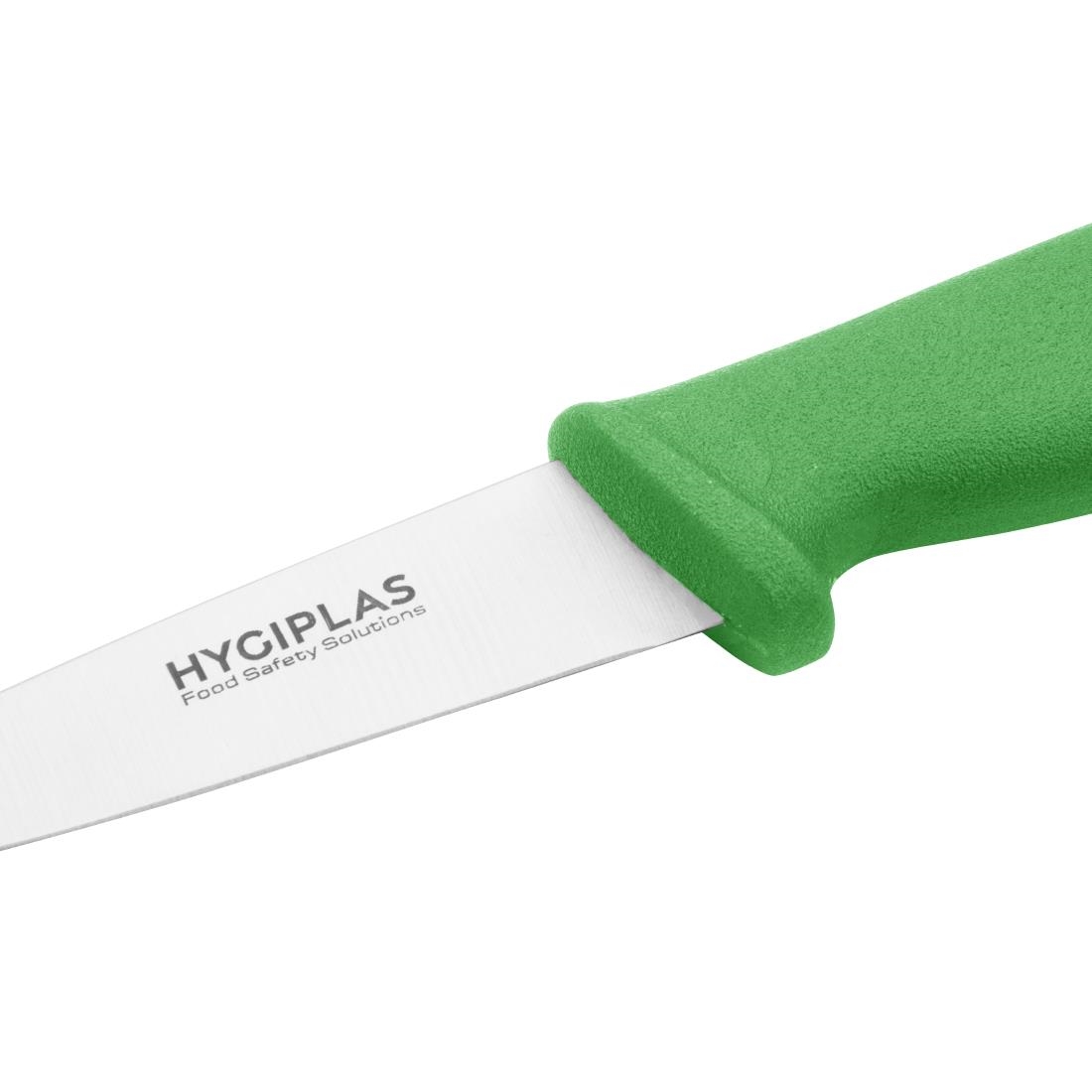 "Hygiplas Paring Knife Green - 3 1/2""" - Image 3