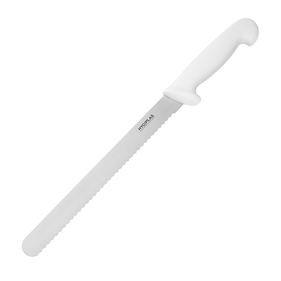 "Hygiplas Slicer Serrated White - 10"""
