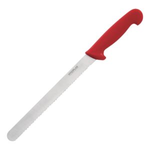 "Hygiplas Slicer Serrated Red - 10"""