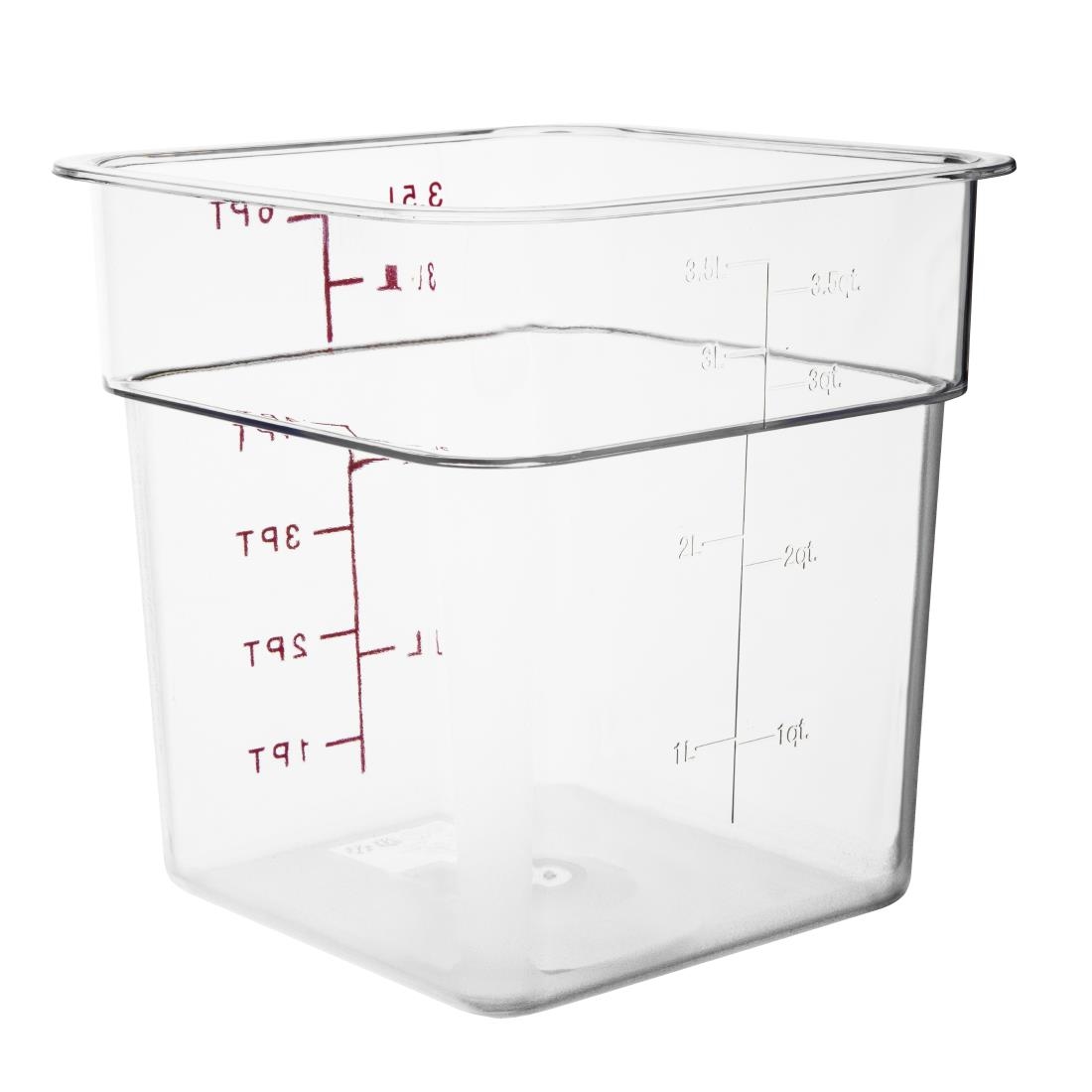 Hygiplas Polycarbonate Square Storage Container - 3.5Ltr - Image 2