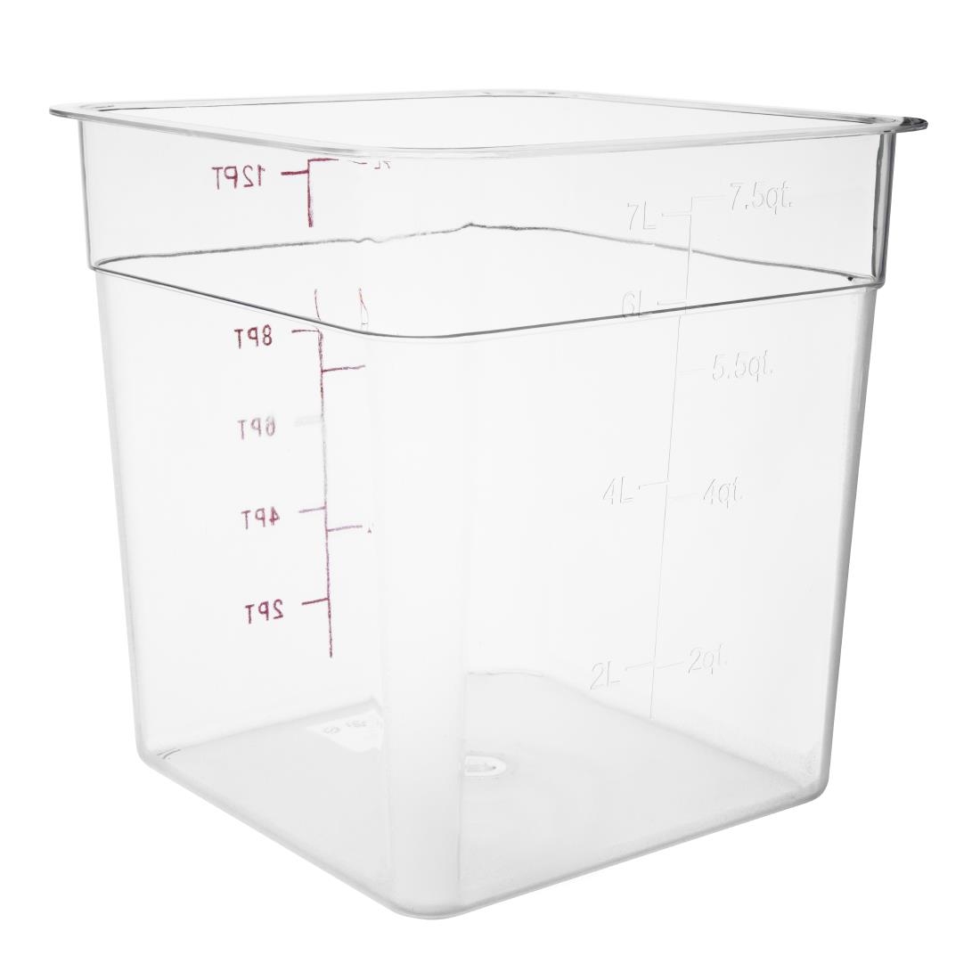 Hygiplas Polycarbonate Square Storage Container - 7Ltr - Image 2