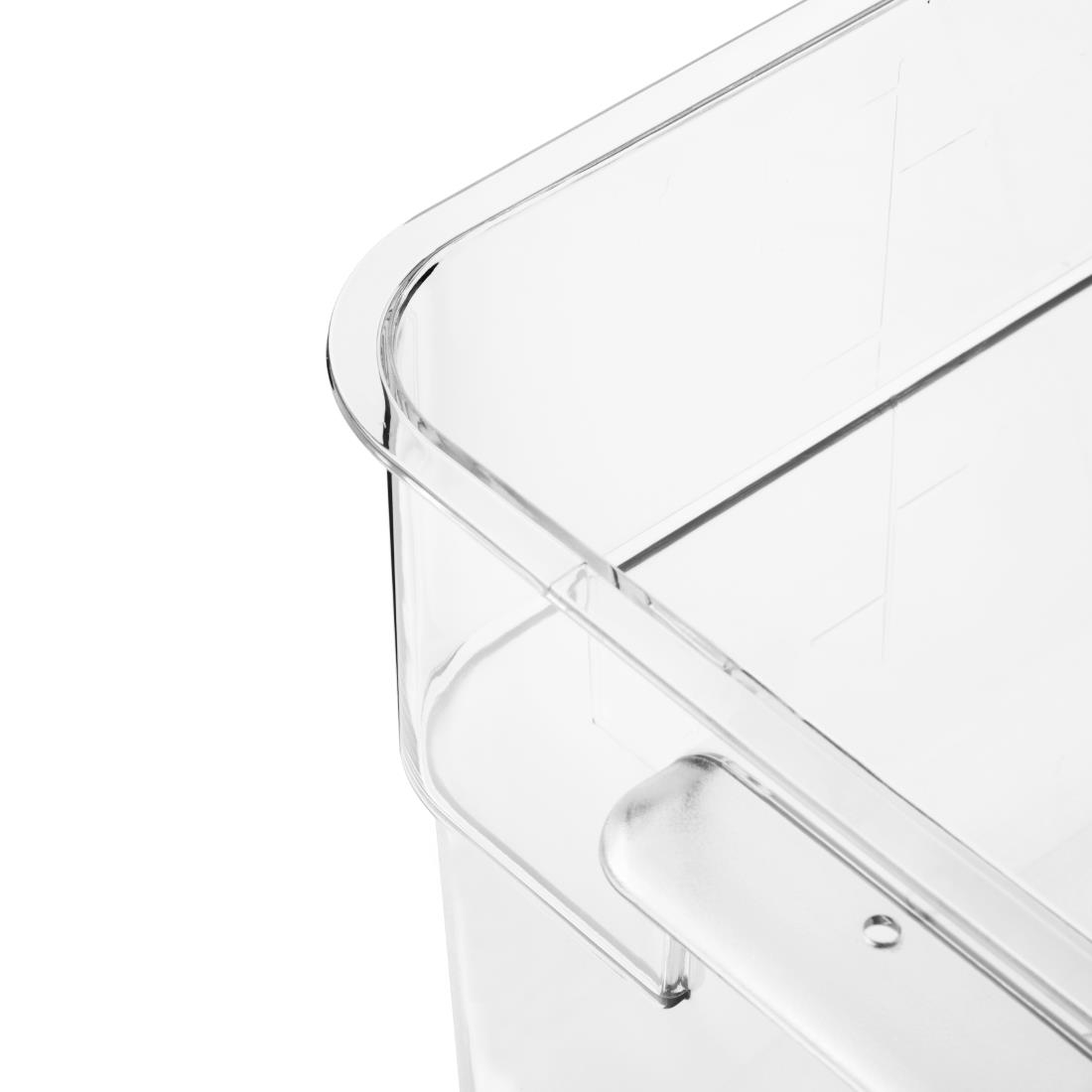 Hygiplas Polycarbonate Square Storage Container - 7Ltr - Image 3