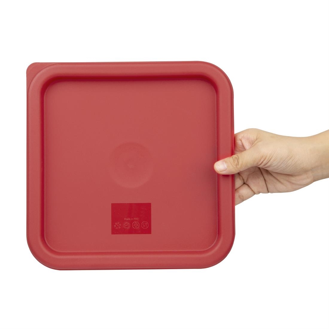 Hygiplas Square Red Lid to fit - 5.5/7Ltr - Image 2